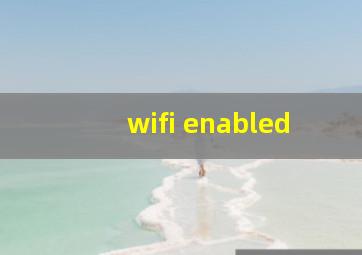 wifi enabled